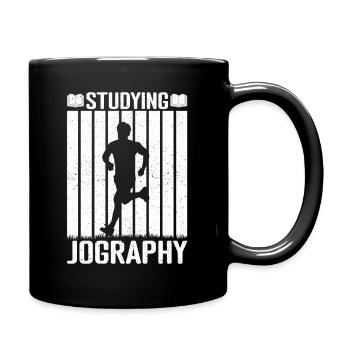 Marathonien étudiant la course à pied - Mug uni - noir - Droite