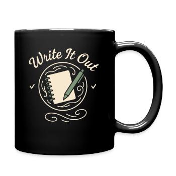 Journaling Aesthetic Creative Planer Life Writing - Tasse einfarbig - Schwarz - Rechts