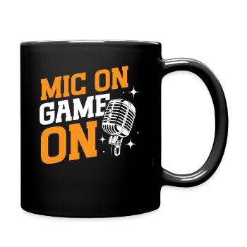 Funny Sports Ansager - Tasse einfarbig - Schwarz - Rechts