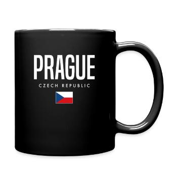 Prag Tschechien - Tasse einfarbig - Schwarz - Rechts