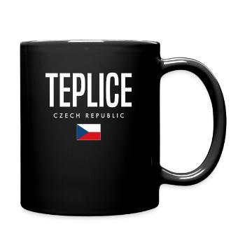 Teplice Tschechien - Tasse einfarbig - Schwarz - Rechts
