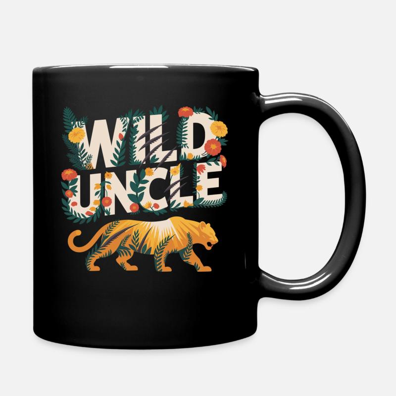 Oncle sauvage dans le style de la jungle - Mug uni - noir
