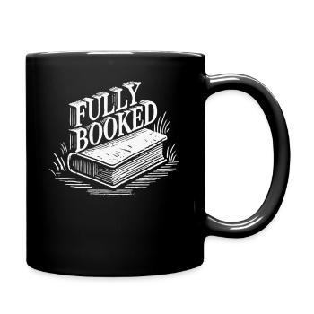 Retro book design for book lover and bookworm - Full Colour Mug - black - Right
