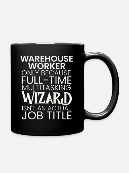 Warehouse Worker multitasking Wizard - Tasse einfarbig - Schwarz