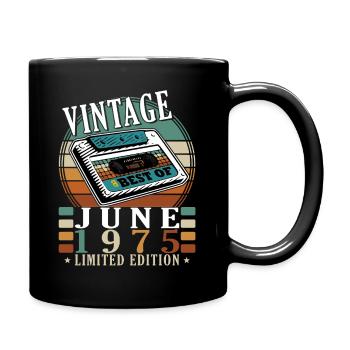 Juin 1975 Jubilé 1975 Légendes Juin - Mug uni - noir - Droite