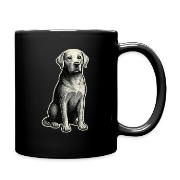 Vintage Dog – Loyal & Classic - Full Colour Mug - black - Right