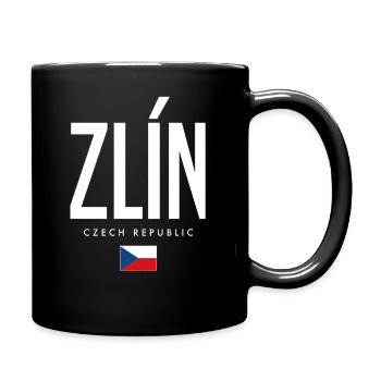 Zlin Tschechien - Tasse einfarbig - Schwarz - Rechts