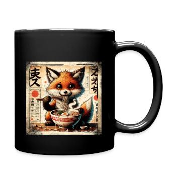 Ramen Fox - Mug uni - noir - Droite
