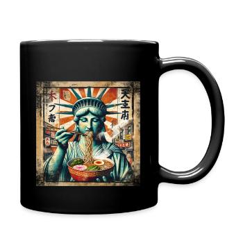 Statue de la Liberté Ramen - Mug uni - noir - Droite