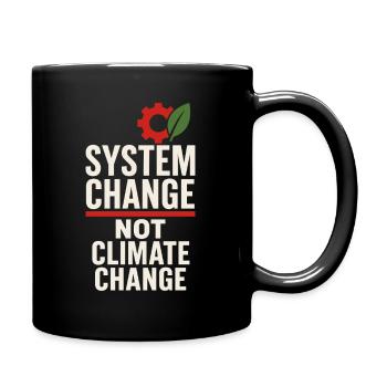 Climate Change Anxiety Gen Z Eco Stress Doomscroll - Full Colour Mug - black - Right