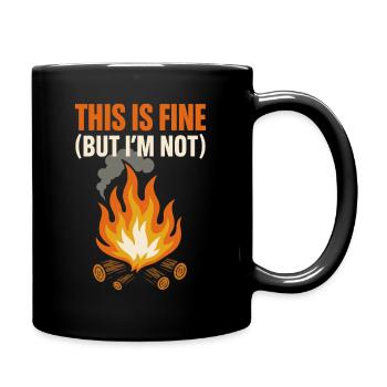 Climate Change Anxiety Gen Z Eco Stress Doomscroll - Full Colour Mug - black - Right
