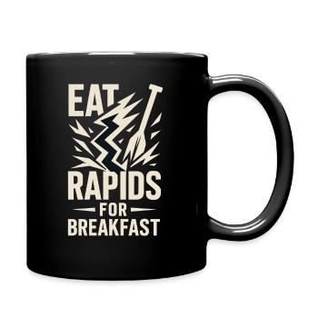 Whitewater Adventure River Rafting Crew Outdoor - Tasse einfarbig - Schwarz - Rechts