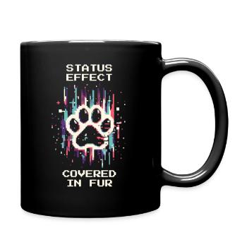 Fur Status Active | Animal Shelter Everyday Animal Hair Level - Full Colour Mug - black - Right