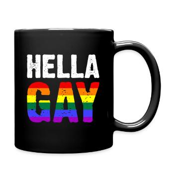 Hella Gay - Mug uni - noir - Droite
