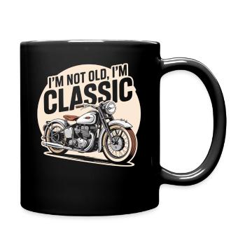 Motards vintage : classiques au lieu d’anciens - Mug uni - noir - Droite