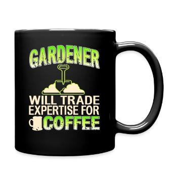 jardinier commerce de café drôle amateur de plantes blague - Mug uni - noir - Droite