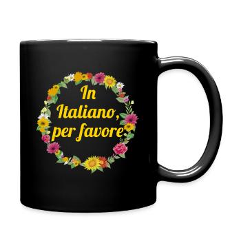 in italiano per favore professeur d’italien - Mug uni - noir - Droite