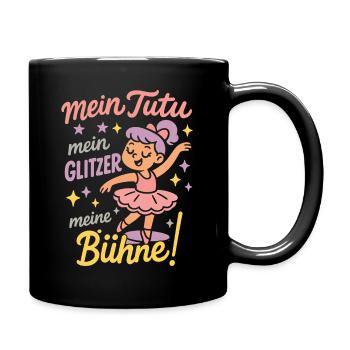 Mon tutu Mes paillettes Mon ballet de scène - Mug uni - noir - Droite