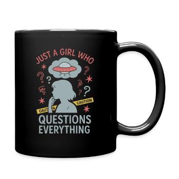 Feuille d’aluminium chapeau société conspiration mème - Mug uni - noir - Droite