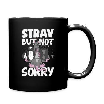 Soutenez les chats des rues locaux - Mug uni - noir - Droite