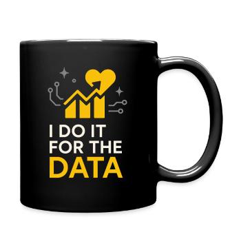 Clinical Lab Tech Diagnostic Science Data Nerd - Full Colour Mug - black - Right