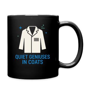Clinical Lab Tech Diagnostic Science Data Nerd - Full Colour Mug - black - Right