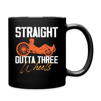 Straight Outta Three Wheels Recumbent Bike - Full Colour Mug - black - Right