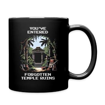 Forgotten Temple | Archaeology Ruins Excavation - Full Colour Mug - black - Right