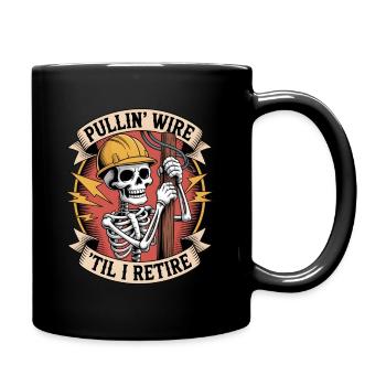 Funny Electrician Design for Men - Full Colour Mug - black - Right