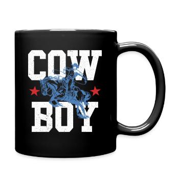 Cowboy - Full Colour Mug - black - Right