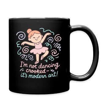 Real Girls Ballet Love Modern Art - Full Colour Mug - black - Right