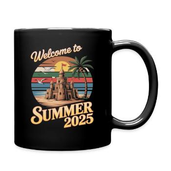 Bienvenue à l’été 2025 - Mug uni - noir - Droite