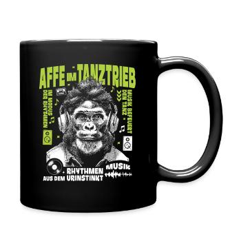 Philosopher Beat Shirt: Gorilla hears deep urban - Full Colour Mug - black - Right