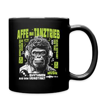 Sound Tolle Shirt : Gorilla s’acclame du rythme - Mug uni - noir - Droite