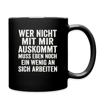 Si tu ne peux pas t’entendre avec moi – Déclaration effrontée - Mug uni - noir - Droite