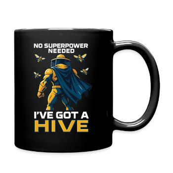 Pas besoin de superpouvoir J’ai une ruche d’abeilles apiculteurs - Mug uni - noir - Droite