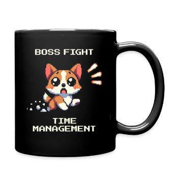 ADHD vs. Time Management | Focus & Concentration - Full Colour Mug - black - Right