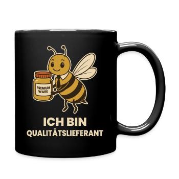 Bee Beekeeper I am a quality supplier - Full Colour Mug - black - Right