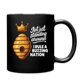 Pas seulement rester là, je dirige une nation en effervescence - Mug uni - noir - Droite