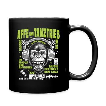 Cassette Cult Shirt: Old School Monkey Party Groove - Full Colour Mug - black - Right