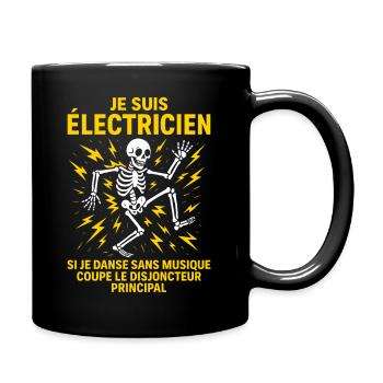 Électricien Homme Humour - Je suis Electricien - Mug uni - noir - Droite