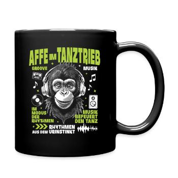 Jungle Bass T-Shirt – Young Chimpanzee Groove - Mug uni - noir - Droite
