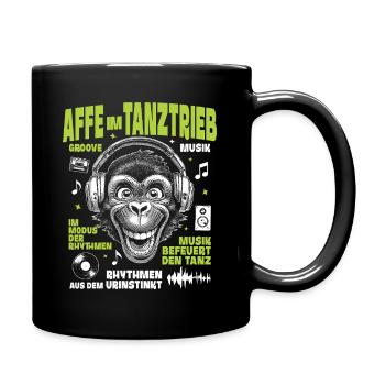Chemise Monkey Groove : Dancing Beats in the Jungle - Mug uni - noir - Droite