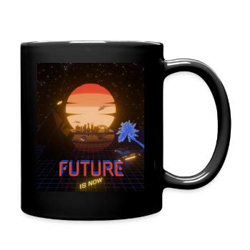 The future is now - Full Colour Mug - black - Right