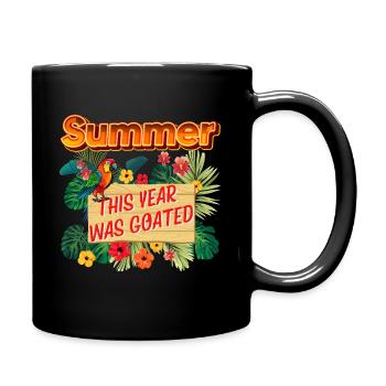 Funny Last Day Of School Bruh This Year Was Goated - Full Colour Mug - black - Right