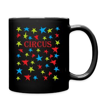 Zirkus circus Kinderzirkus clown - Tasse einfarbig - Schwarz - Rechts