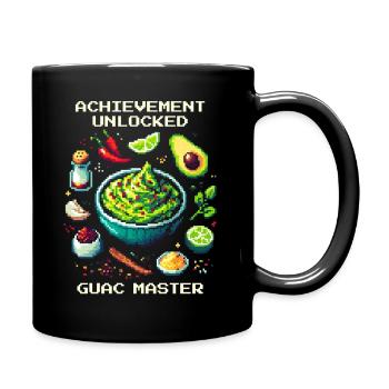 Guac Master Unlocked | Avocado Skill Achievement - Tasse einfarbig - Schwarz - Rechts