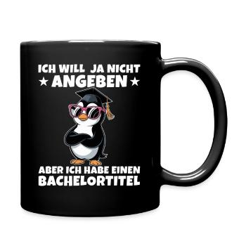 Bachelor Abschlussprüfung Studium geschafft - Tasse einfarbig - Schwarz - Rechts
