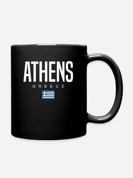 Athen Griechenland - Tasse einfarbig - Schwarz