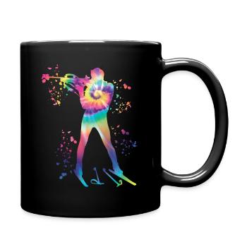 Biathlète Biathlon combiné nordique - Mug uni - noir - Droite
